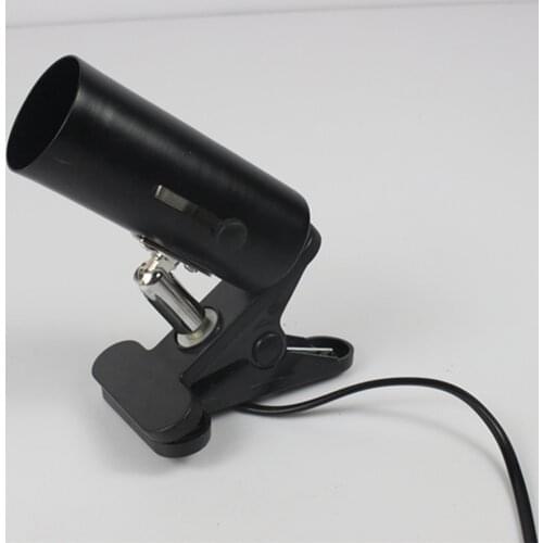 NW-02 Aquarium Reptile Light Base Holder with Clamp Ceramic Heat Lamp Stand