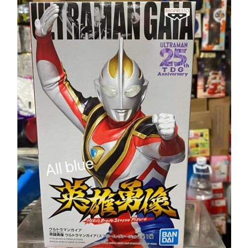 In Stock Original Banpresto 25th TDG Anniversary Ultraman Gaia Collection Action Figure Anime Brinquedos Anime Figurals