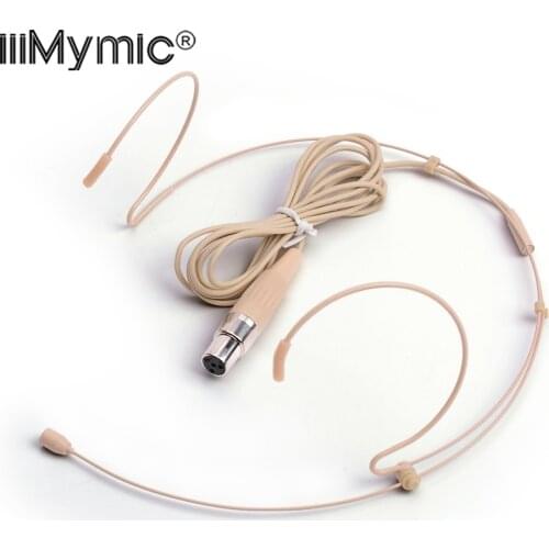 Professional Headset Headworn Condenser Microphone Mic For SHURE Wireless Bodypack Transmitter 4pin mini XLR 4pin TA4F Plug