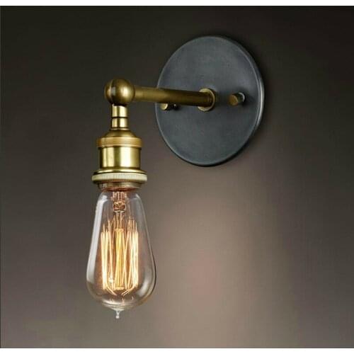 Industrial Antique Loft Retro Vintage Iron Wall Lamp Wall Light Fixture LED Suspension Lamps WA095