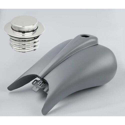 Motorcycle 6.6 Gallon Stretch Gas Fuel Tank + Fuel Tank Cap For Harley Touring Road King Road Glide Street Glide 08-21