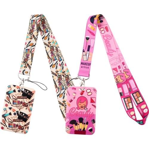 CB919 Makeup Artist Lanyard Keychain Lanyards for Keys Badge ID Mobile Phone Rope Neck Straps Accessories Women Gifts