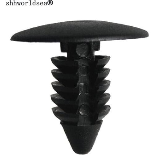 Shhworldsea 100 Pcs/Lot Fender Shield Bumper Shield Retainer Clip Fastener FOR GM Ford Chrysler AMC Stem Dia 8mm