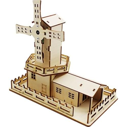 Light Windmill Room Science Div Assemble Invent Science Technology Education Toys Science Construction Set For Physics Woodines
