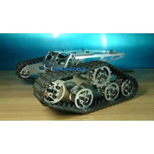 RC Tank Car Tank Smart Robotic Accessroies for DIY Model Car Kit Metal Plastic Tracks Stainless Steel Robot Damping