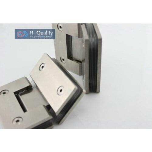 Thicken 135 Degrees Precision Cast Stainless Steel Glass Door Clamp, Glass Clip, Shower Door Glass Clip, Glass Bracket