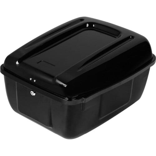 Motorcycle Rear Police Saddlebag Top Box Trunk For Harley Tour Pak Electra Glide FLHP FLHTP