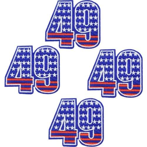 10 pcs No.49 badge patches for clothing iron embroidered Diy patch applique iron sew on patches sewing accessories for clothes