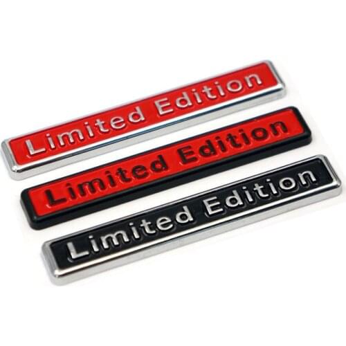 100pcs Limited Edition 3D Metal Chrome Car Emblem Decal Sticker Accessories