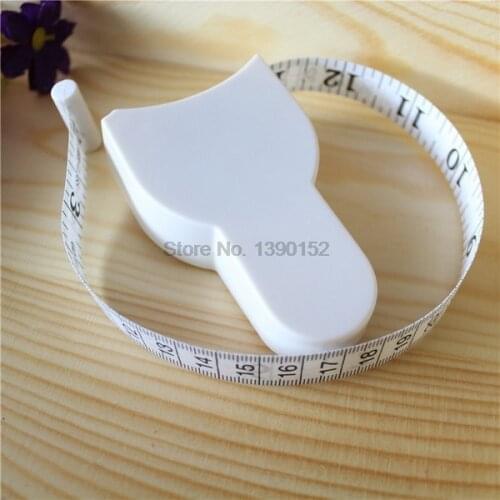 By dhl 500pcs practical 150cm Fitness Accurate Caliper Measuring Tape Body Fat Weight Loss Measure Retractable Ruler Accessories