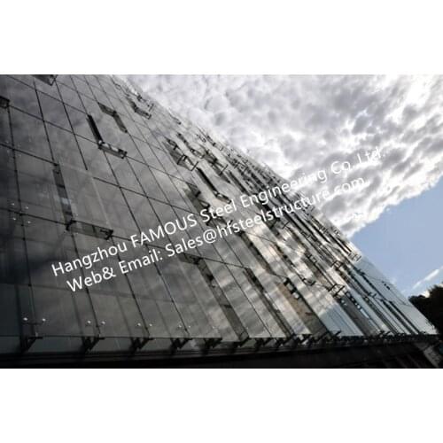 Double Glass Wall Ventilated Facade Office Building with Double Skin Glazed Curtain Wall