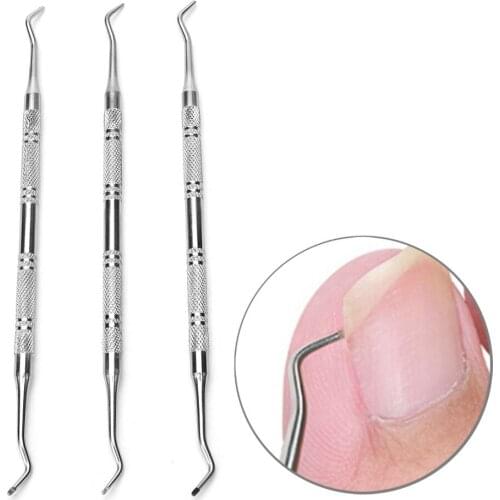 1Pcs Double Ended Sided Pedicure Foot Nail Care Hook Ingrown Toe Nail Correction Lifter File Clean Installation Tool