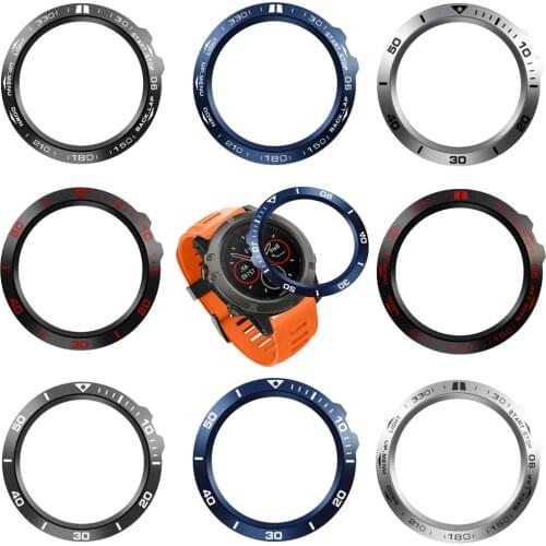 For Garmin Fenix 3 / Fenix3 HR Watch Bezel Ring Adhesive Cover Case Stainless Steel Smart watch accessories Protector Frame