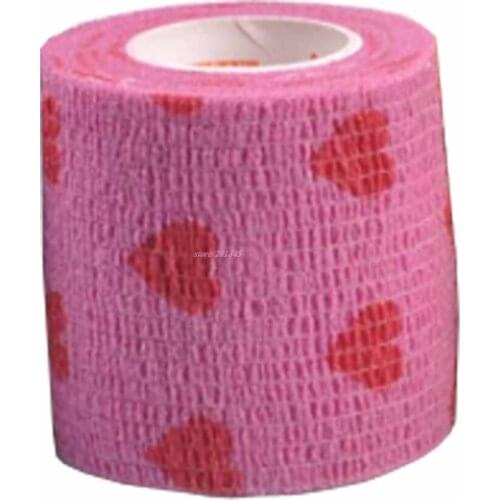 2pcs 5cmx4.5m Sport Tape Self Adhesive Elastic Bandage Muscle Finger Joints Wrap Non-woven Cohesive Bandage Injured Protect