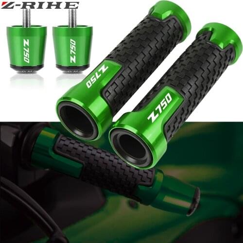 Z750 LOGO Motorcycle Accessories Handlebar Grips Handle Bar Ends Anti Vibration For KAWASAKI NINJA400 Z400 Z750 Z800 Z900 Z1000