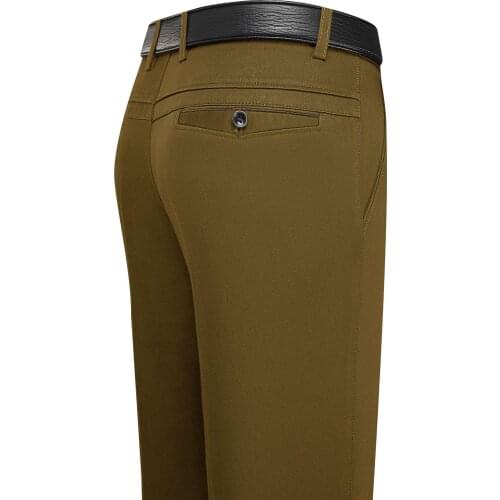 2022 Mens Autumn and Winter New Thick Pure Cotton Straight Loose Casual Pants