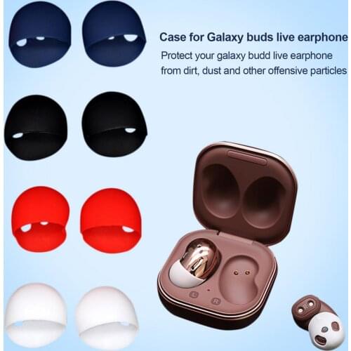 Soft Silicone Ear Tips For Samsung Galaxy Buds Live Wireless Earph Protector Live Sleeve Eartips Earbuds Cover Caps Accessories