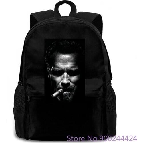 Arnold Schwarzenegger new cigar Fitness bodybuilding to3 women men backpack laptop travel school adult student