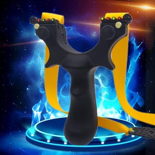 Plastic Catapult Metal Slingshot Catapult Sling Shot Marble Outdoor Hunting Accessories with Powerful Rubber Band