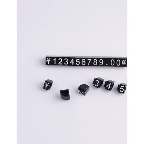 30 Set Price Tag Cube Assembly Blocks Stick Adjustable Number Letter Price Display Counter Stand Label Retail Shop Accessories