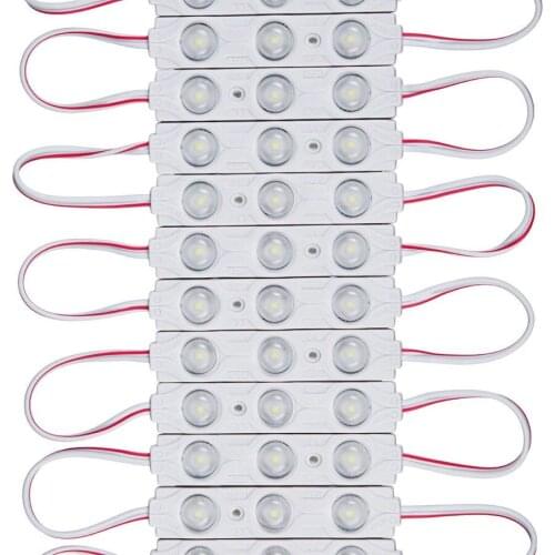 Constant current 2825 injection LED Module lens 160 degree DC 12V 1W advertising light 2 years warranty