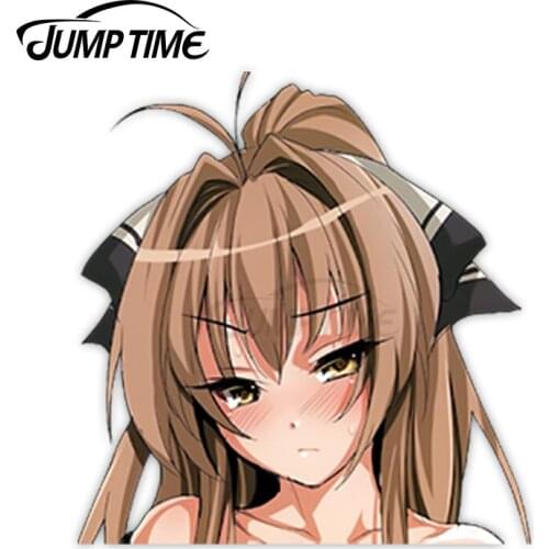 Jump Time Amagi Brilliant Park Sento Isuzu 79 Cute Anime Girl Peeker Vinyl Decal Window Waifu Car Stickers