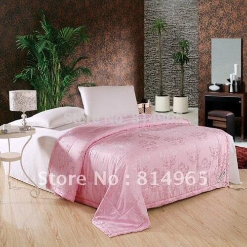 Pink--Winter--400GSM--Top-Grade-100% Mulberry Silk Filled Duvet Quilt Comforter Queen--210X210cm Or Make Any Size