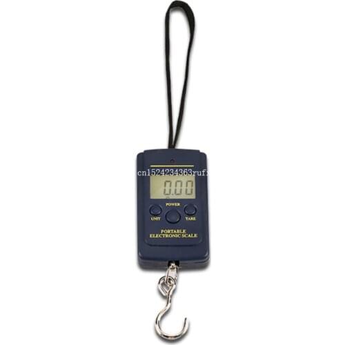 100pcs Handy Pocket Weight Hook Scales Multifunctional Mini 40kg/10g Electronic Hanging Fishing Scales Digital Balance