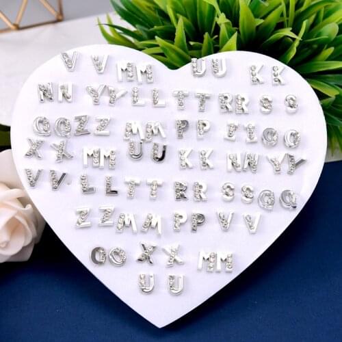 36 Pairs /Lot New Fashion Letter Hypoallergenic Plastic Stud Earrings Women Sets Wedding Girls Child Earrings Jewelry Gifts