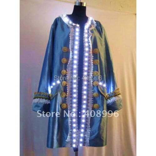 LED luminous Court dress for performance/Noble clothing/light up dress