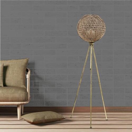 Saint Belisama Rayne Floor Lamp-Jute Black