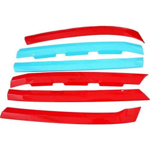 Fit for Volkswagen Teramont to refit the front face decoration strip of two-color middle net for decoration of car