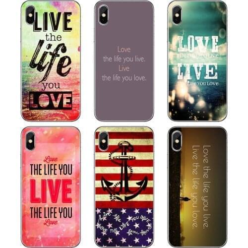 For BQ Aquaris C U2 U V X2 X Lite Pro Plus M E4.5 X5 E5 4G 2017 S 5059 6040L Ocean-Live-Life-You-Love-Inspirational Phone Covers
