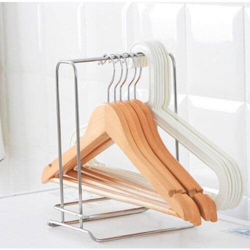 Stainless Steel Hanger Storage Rack Finishing Rack Desktop Hanger Home Multifunctional Storage Storage Home Office High Quality