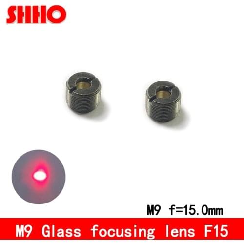 High quality M9-0.5mm composite lens glass focusing lens collimation lenses focal length 15mm laser focusing accessories