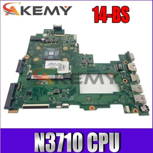 High Quality pc For HP 14-BS Laptop Motherboard DA00P1MB6D0 With N3710 CPU 925424-501 925424-001 100% Tested Fast Ship