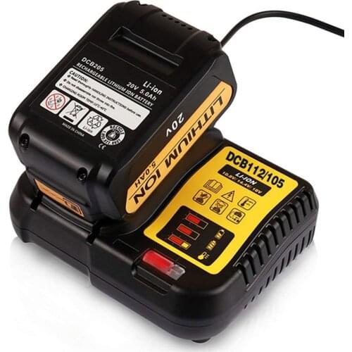 DCB112 Replacement Li-Ion Battery Charger for Dewalt 12 V 14.4V 18V Lithium Cells Battery Charger