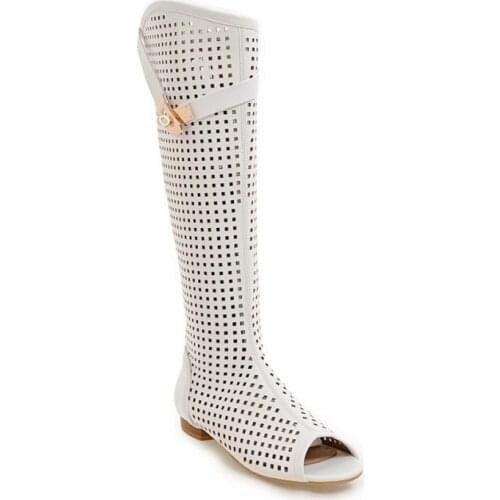 2019new shoes, summer boots, hollow holes, low heel boots, fashion anti-slip di womens boots 34-43 women sandals