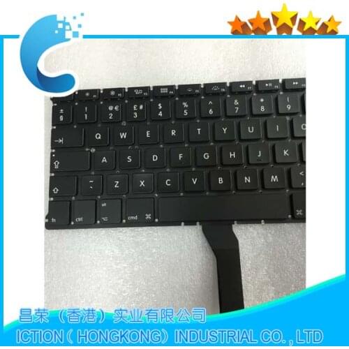 10pcs/lot Brand New UK Keyboard for Macbook Air 13.3" A1369 A1466 UK Keyboard 2011 2012 2013 2014 Years