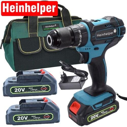 20V Electric Screwdriver Impact Cordless Drills Driver Hammer Hand Mini Wireless Drill Power Tools Lithium-Ion Battery