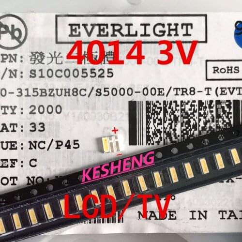 4014 LED backlight 0.2 W SMD 4014 LED diode 3V cold white 20LM LCD backlight for TV TV application 200PCS