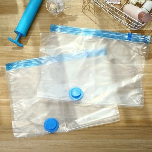 7-11pcs Convenient Vacuum Bag Storage Organizer Transparent Clothes Organizer Seal Compressed Travel Saving Space Bags Package