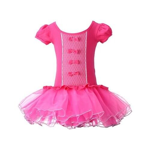 Girls Short/Long Sleeve Ballet Tutu Dress Ballet Gymnastics Leotard Ballerina Leotard For Girl Ballet tutu Dance Dres For Child