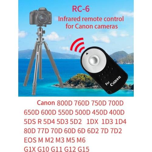 BIZOE RC-6 shutter Canon 800D760D750D700D600D650D 7D 6D 7D2 6D2 5D3 5D4 5DSR 60D70D80D 77D M2M3M5M6 wireless remote control