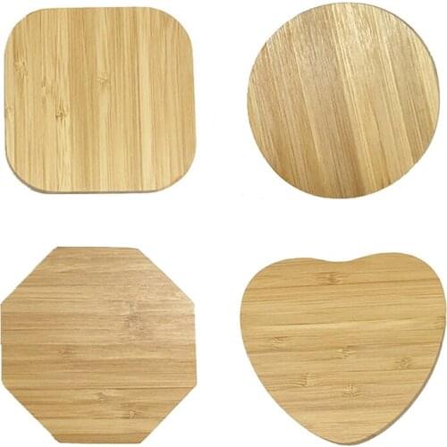 Wireless Charger Bamboo Slim Wood for Phone 8 11 12 Pro XS XR Note 9/10 S9, Portable Mobile Phone Charger Drop Shipping