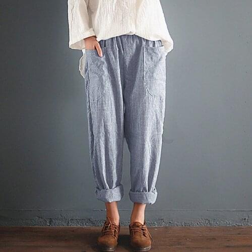 Big Size Women Pants Casual Loose Pockets Pant Summer Autumn Fashion Streetwear Female Harem Pants Harajuku Trousers Plus Size