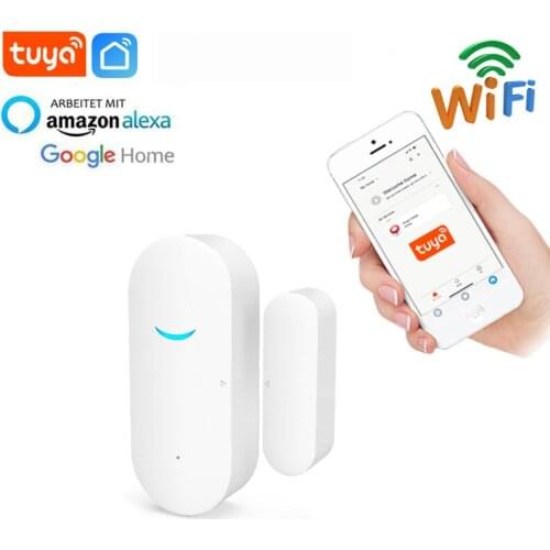 Tuya WiFi Door Sensor Door Open Closed Detectors WiFi App Notification Alert security alarm system