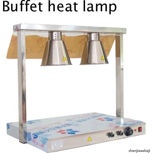 Double-head insulation seat Two-head food insulation lamp Buffet food insulation table lamp barbecue lamp Food keep warm lamp