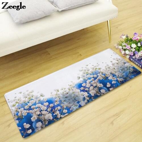 Flannel Bedroom Decor Carpet Non-slip Outdoor Carpet Pastoral Style kids Carpet Rug living Room Rug Absorbent Kitchen Mat