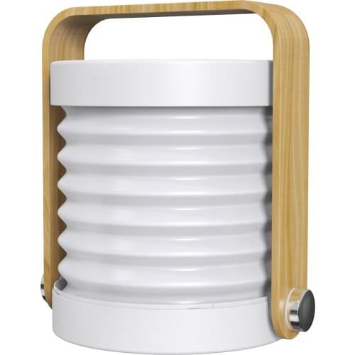 Lantern Light USB Rechargeable Dimmable Desk Night Light Portable Folding Light With Wooden Handle LED Night Light Warm White